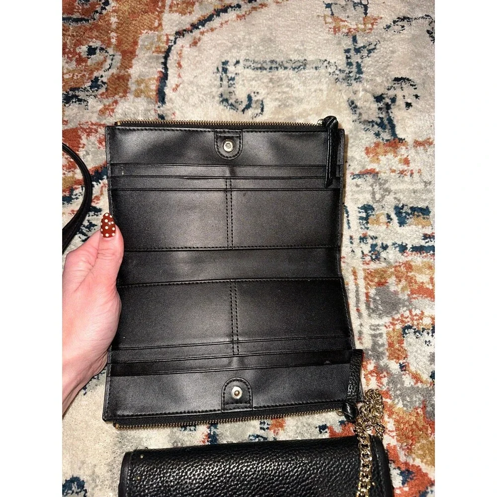 Kate Spade Malea West Street Black Leather Studded Wallet